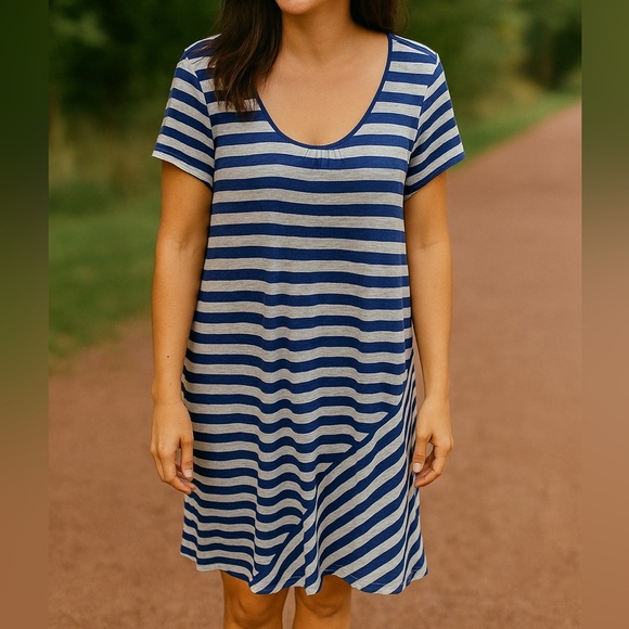 Tommy Bahama Striped 100% Linen Dress Size XL - Picture 1 of 5